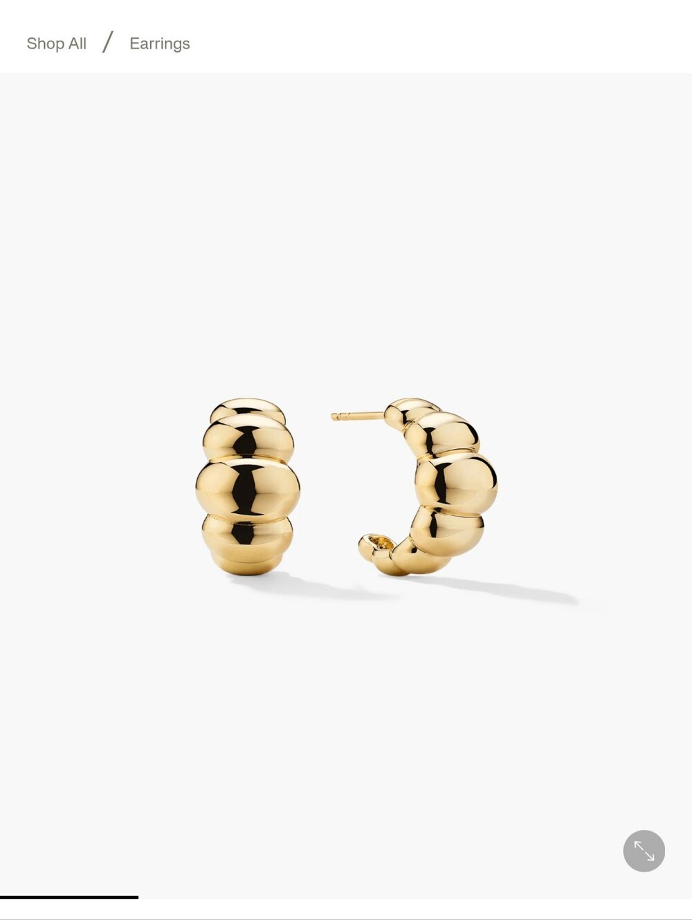 Mejuri Puffy Charlotte Hoops